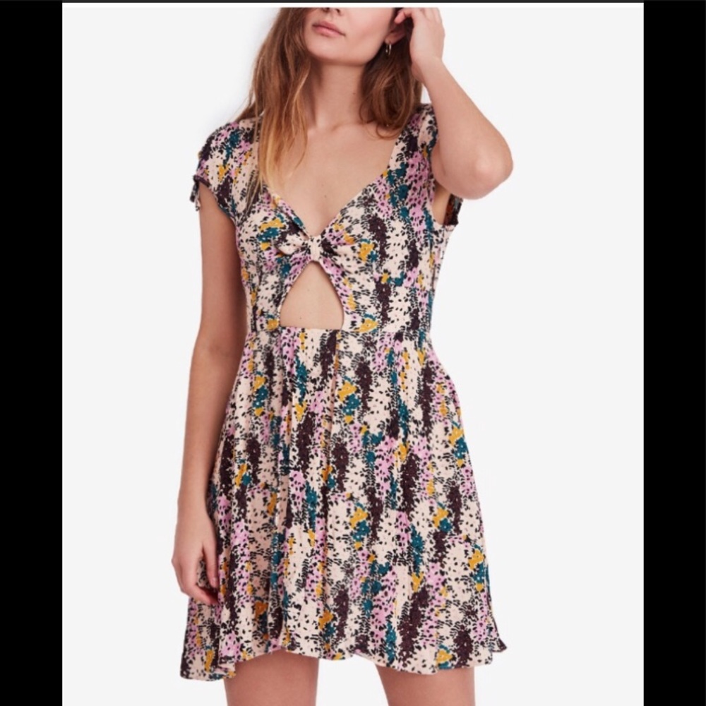Free People Cutout Skater Dress - NWT